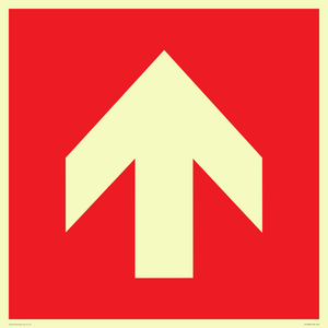 Up arrow (white on red background)